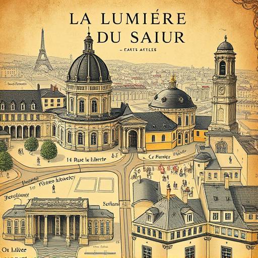 Carte de Paris montrant l'emplacement de La Lumière du Savoir au 14 Rue de la Liberté
