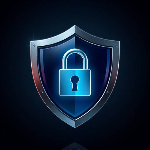 Icône de cybersécurité représentant un bouclier avec un cadenas